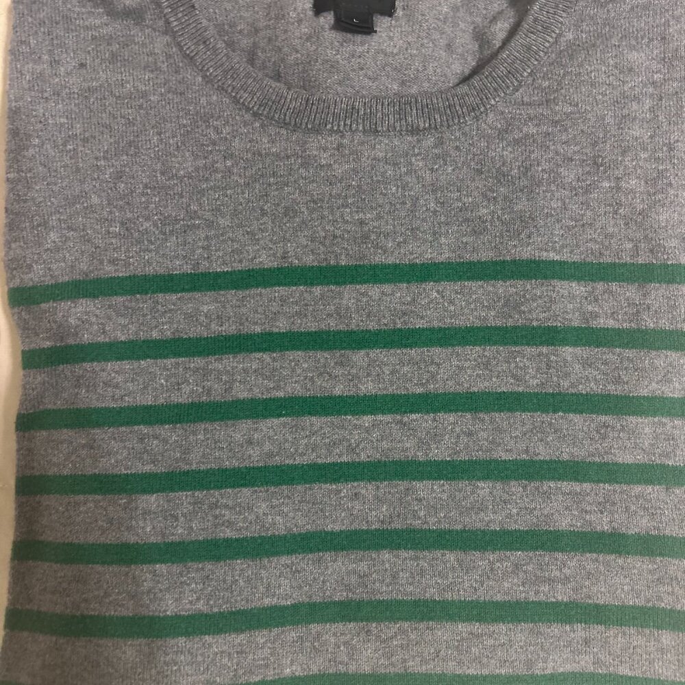 Classic J Crew Cotton Cashmere Unisex Pullover Sweater - Size L - Picture 2 of 4